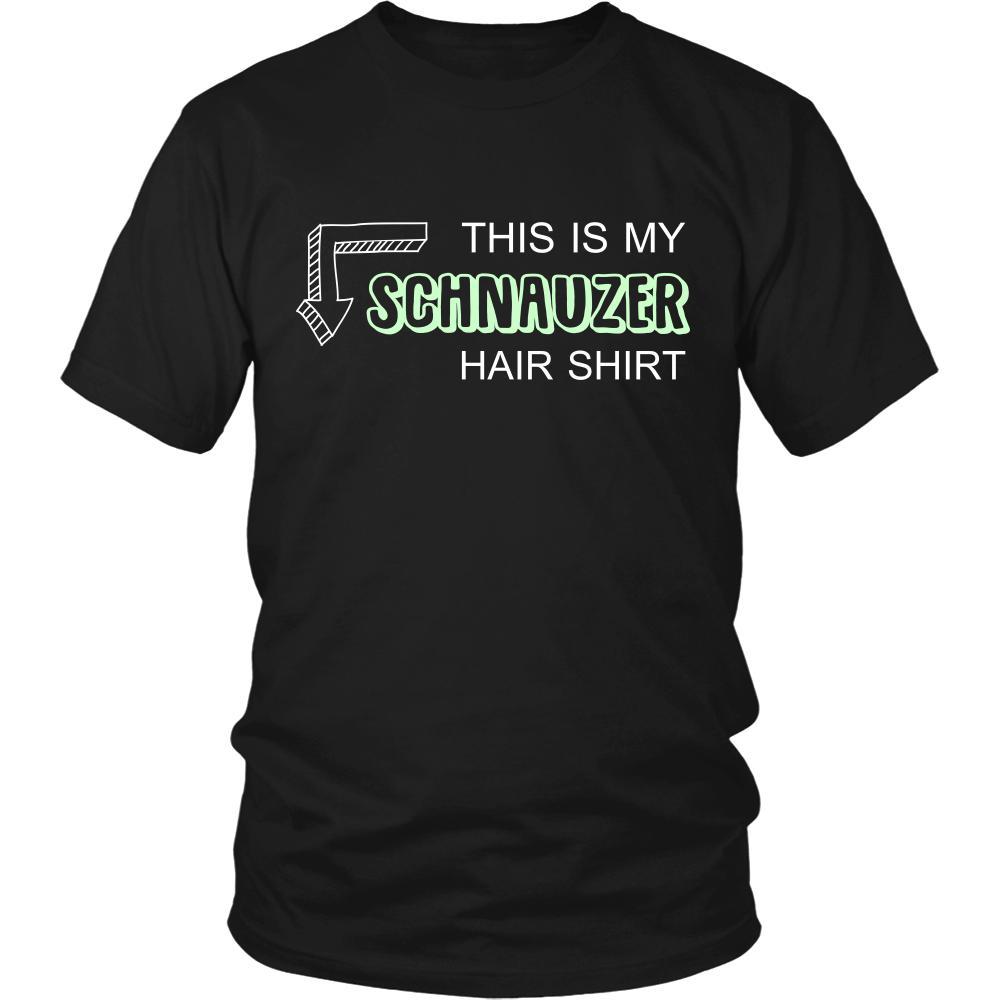 Schnauzer Shirt - This is my Schnauzer hair shirt - Dog Lover Gift-T-shirt-Teelime | shirts-hoodies-mugs