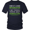 Schnauzers Shirt - Sorry If I Looked Interested, I think about Schnauzers - Dog Lover Gift-T-shirt-Teelime | shirts-hoodies-mugs