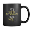 School Psychologist 49% School Psychologist 51% Badass 11oz Black Mug-Drinkware-Teelime | shirts-hoodies-mugs