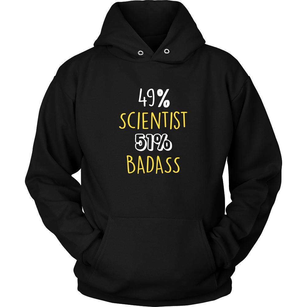 Scientist Shirt - 49% Scientist 51% Badass Profession-T-shirt-Teelime | shirts-hoodies-mugs