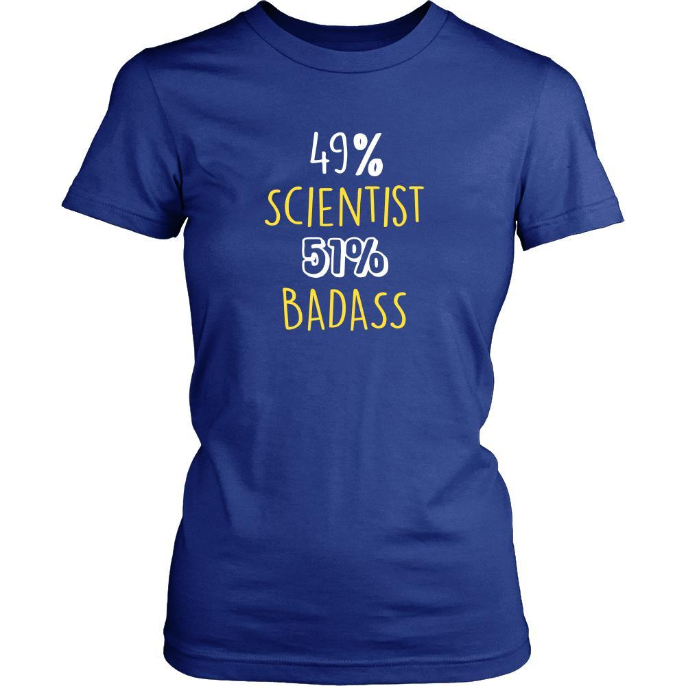 Scientist Shirt - 49% Scientist 51% Badass Profession-T-shirt-Teelime | shirts-hoodies-mugs