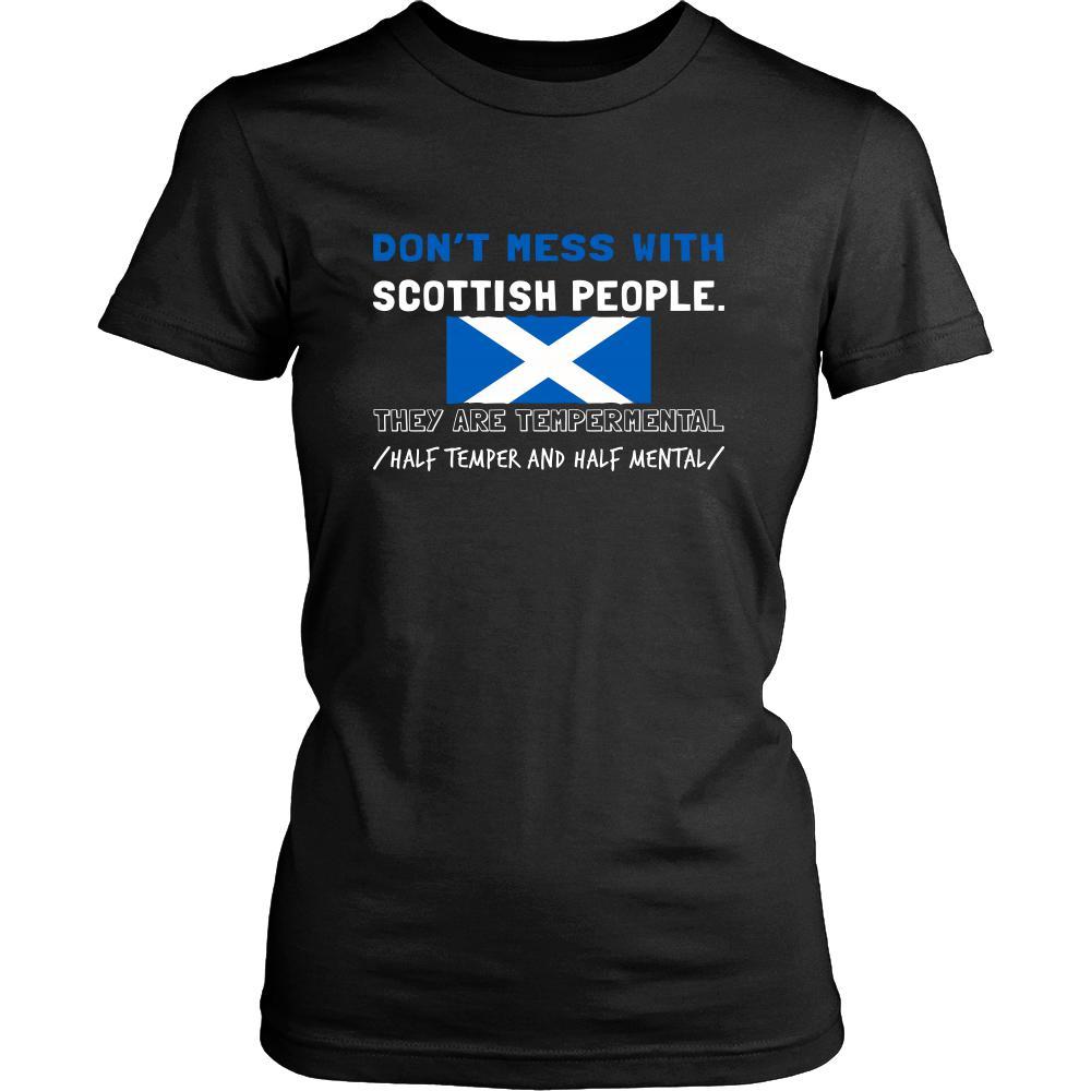 Scotland Shirt - Don't mess with Scottish people - Scotland Roots Gift-T-shirt-Teelime | shirts-hoodies-mugs