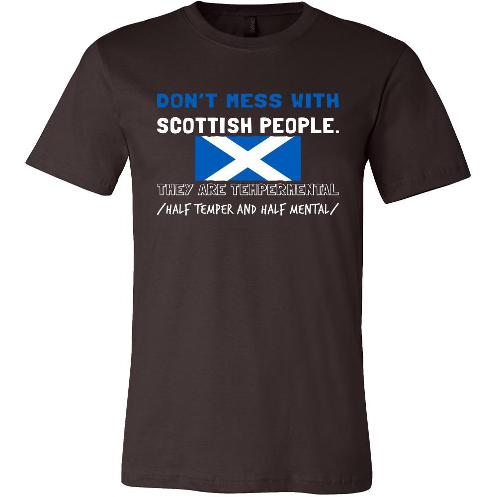 Scotland Shirt - Don't mess with Scottish people - Scotland Roots Gift-T-shirt-Teelime | shirts-hoodies-mugs
