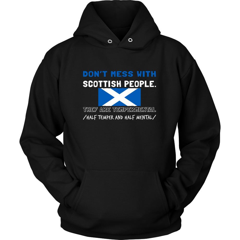Scotland Shirt - Don't mess with Scottish people - Scotland Roots Gift-T-shirt-Teelime | shirts-hoodies-mugs
