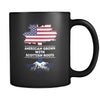 Scottish roots American grown with Scottish roots 11oz Black Mug-Drinkware-Teelime | shirts-hoodies-mugs