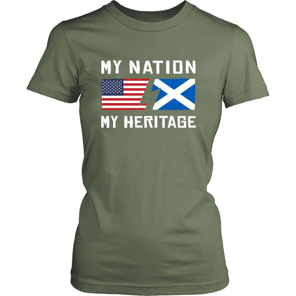 Scottish Shirt - My Nation - My Heritage - Native Roots Gift-T-shirt-Teelime | shirts-hoodies-mugs