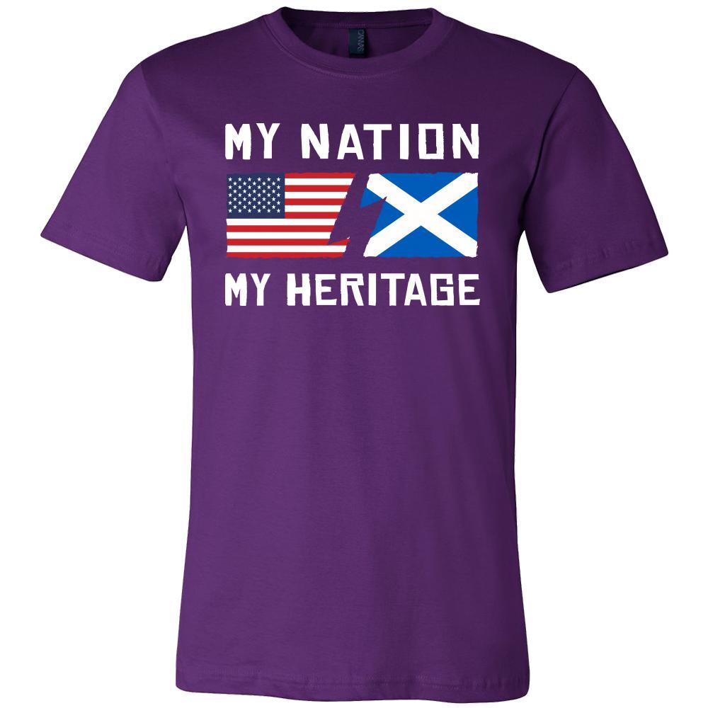 Scottish Shirt - My Nation - My Heritage - Native Roots Gift-T-shirt-Teelime | shirts-hoodies-mugs