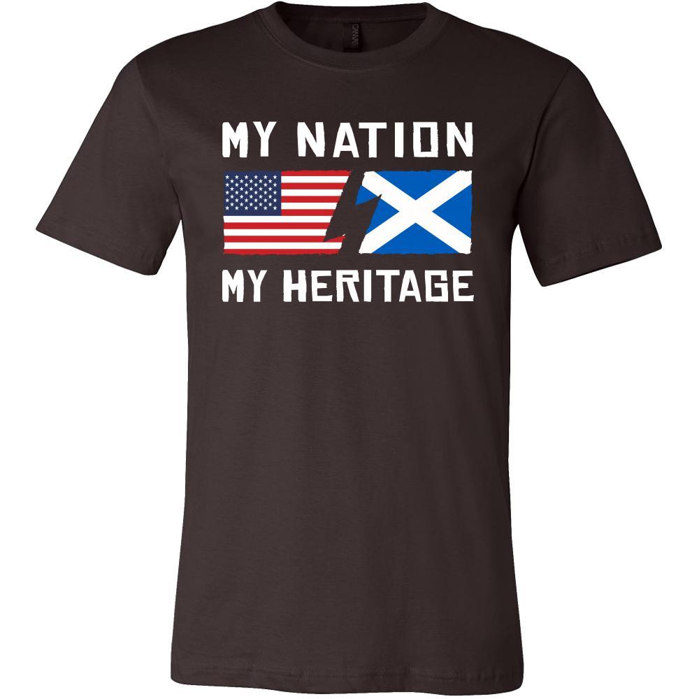 Scottish Shirt - My Nation - My Heritage - Native Roots Gift-T-shirt-Teelime | shirts-hoodies-mugs