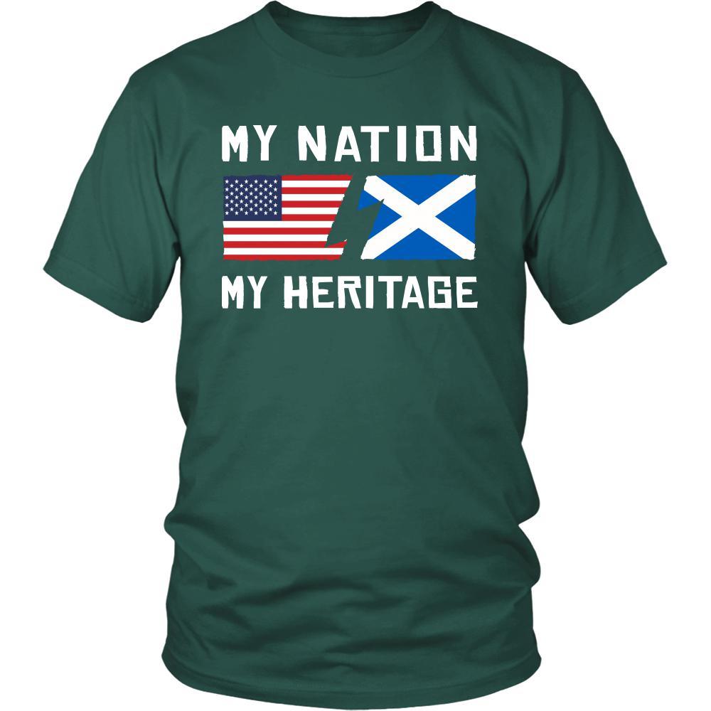 Scottish Shirt - My Nation - My Heritage - Native Roots Gift-T-shirt-Teelime | shirts-hoodies-mugs
