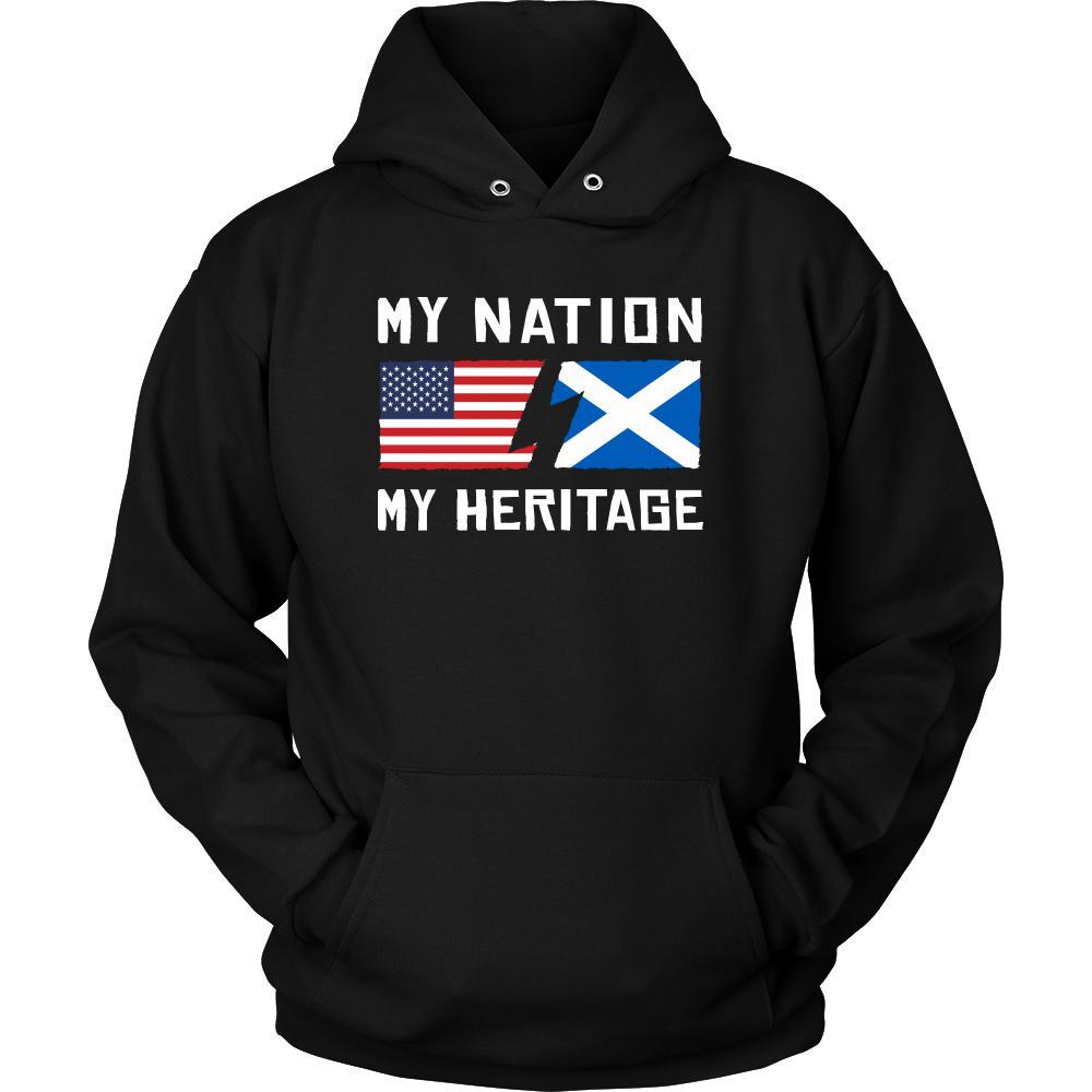 Scottish Shirt - My Nation - My Heritage - Native Roots Gift-T-shirt-Teelime | shirts-hoodies-mugs