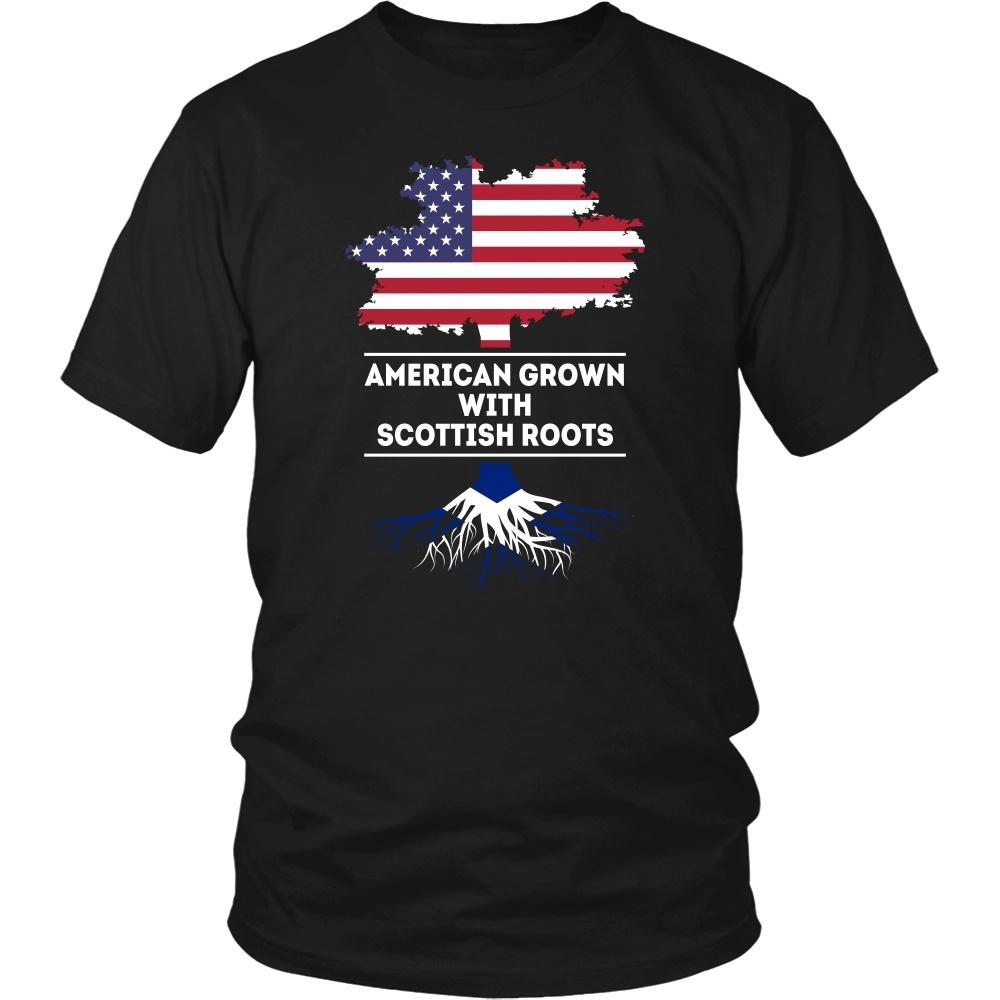 Scottish T Shirt - American grown with Scottish roots-T-shirt-Teelime | shirts-hoodies-mugs
