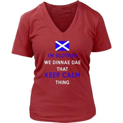 Scottish T Shirt - I'm Scottish We Dinnae Dae That Keep Calm Thing-T-shirt-Teelime | shirts-hoodies-mugs