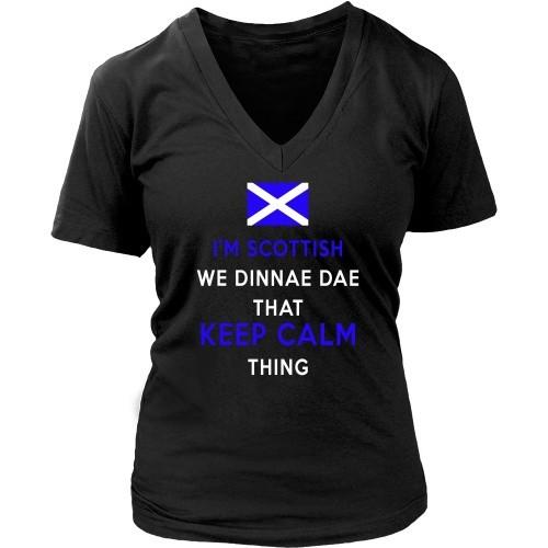 Scottish T Shirt - I'm Scottish We Dinnae Dae That Keep Calm Thing-T-shirt-Teelime | shirts-hoodies-mugs