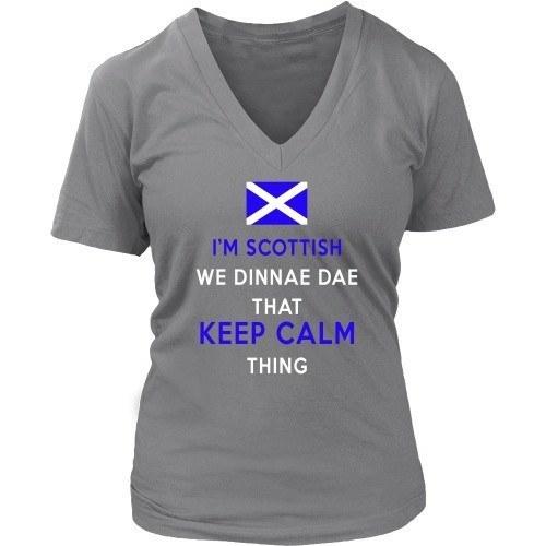 Scottish T Shirt - I'm Scottish We Dinnae Dae That Keep Calm Thing-T-shirt-Teelime | shirts-hoodies-mugs