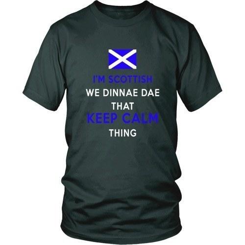 Scottish T Shirt - I'm Scottish We Dinnae Dae That Keep Calm Thing-T-shirt-Teelime | shirts-hoodies-mugs