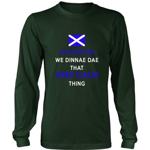 Scottish T Shirt - I'm Scottish We Dinnae Dae That Keep Calm Thing-T-shirt-Teelime | shirts-hoodies-mugs