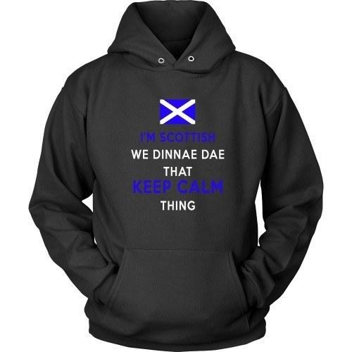 Scottish T Shirt - I'm Scottish We Dinnae Dae That Keep Calm Thing-T-shirt-Teelime | shirts-hoodies-mugs