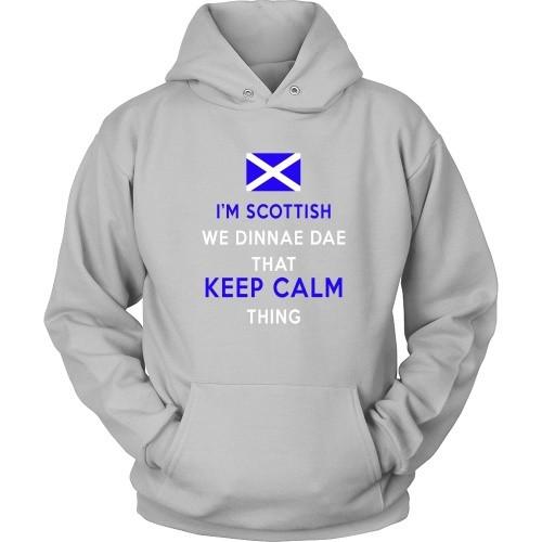 Scottish T Shirt - I'm Scottish We Dinnae Dae That Keep Calm Thing-T-shirt-Teelime | shirts-hoodies-mugs