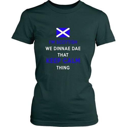 Scottish T Shirt - I'm Scottish We Dinnae Dae That Keep Calm Thing-T-shirt-Teelime | shirts-hoodies-mugs