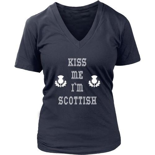 Scottish T Shirt - Kiss me I'm Scottish-T-shirt-Teelime | shirts-hoodies-mugs