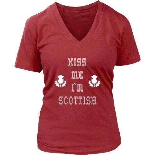 Scottish T Shirt - Kiss me I'm Scottish-T-shirt-Teelime | shirts-hoodies-mugs