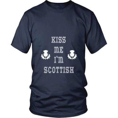 Scottish T Shirt - Kiss me I'm Scottish-T-shirt-Teelime | shirts-hoodies-mugs