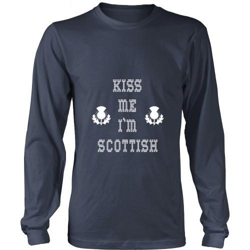 Scottish T Shirt - Kiss me I'm Scottish-T-shirt-Teelime | shirts-hoodies-mugs