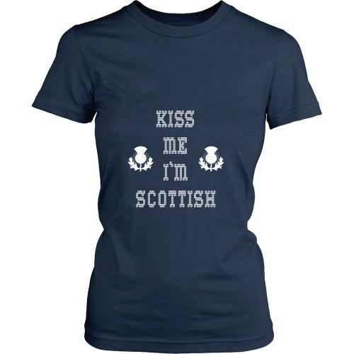 Scottish T Shirt - Kiss me I'm Scottish-T-shirt-Teelime | shirts-hoodies-mugs
