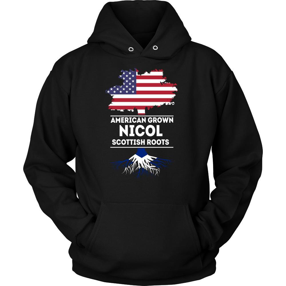 Scottish T-shirts - American grown Nicol Scottish roots-T-shirt-Teelime | shirts-hoodies-mugs