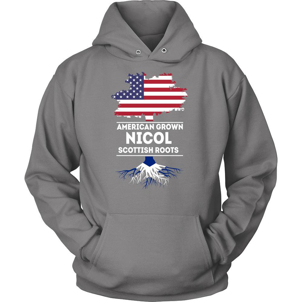 Scottish T-shirts - American grown Nicol Scottish roots-T-shirt-Teelime | shirts-hoodies-mugs