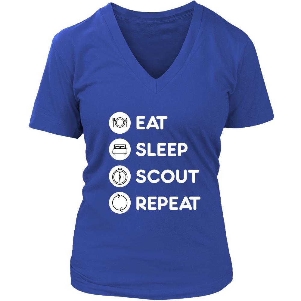 Scouting - Eat Sleep Scout Repeat - Scouter Hobby Shirt-T-shirt-Teelime | shirts-hoodies-mugs