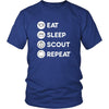 Scouting - Eat Sleep Scout Repeat - Scouter Hobby Shirt-T-shirt-Teelime | shirts-hoodies-mugs