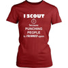 Scouting - I scout because punching people is frowned upon - Scouter Hobby Shirt-T-shirt-Teelime | shirts-hoodies-mugs