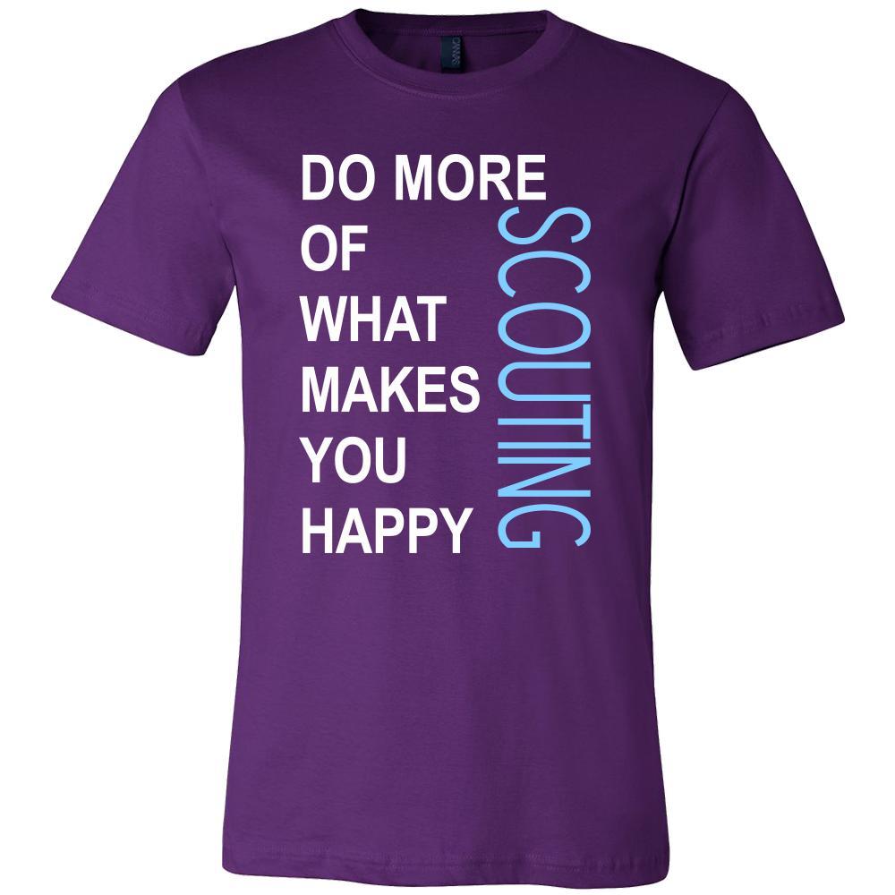 Scouting Shirt - Do more of what makes you happy Scouting- Hobby Gift-T-shirt-Teelime | shirts-hoodies-mugs