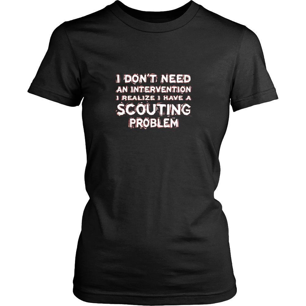 Scouting Shirt - I don't need an intervention I realize I have a Scouting problem- Hobby Gift-T-shirt-Teelime | shirts-hoodies-mugs