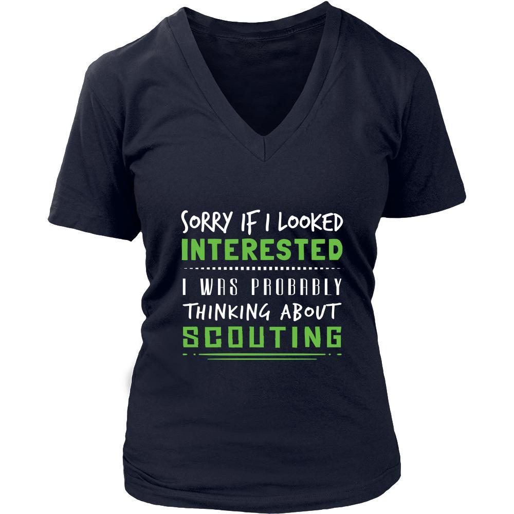 Scouting Shirt - Sorry If I Looked Interested, I think about Scouting - Hobby Gift-T-shirt-Teelime | shirts-hoodies-mugs