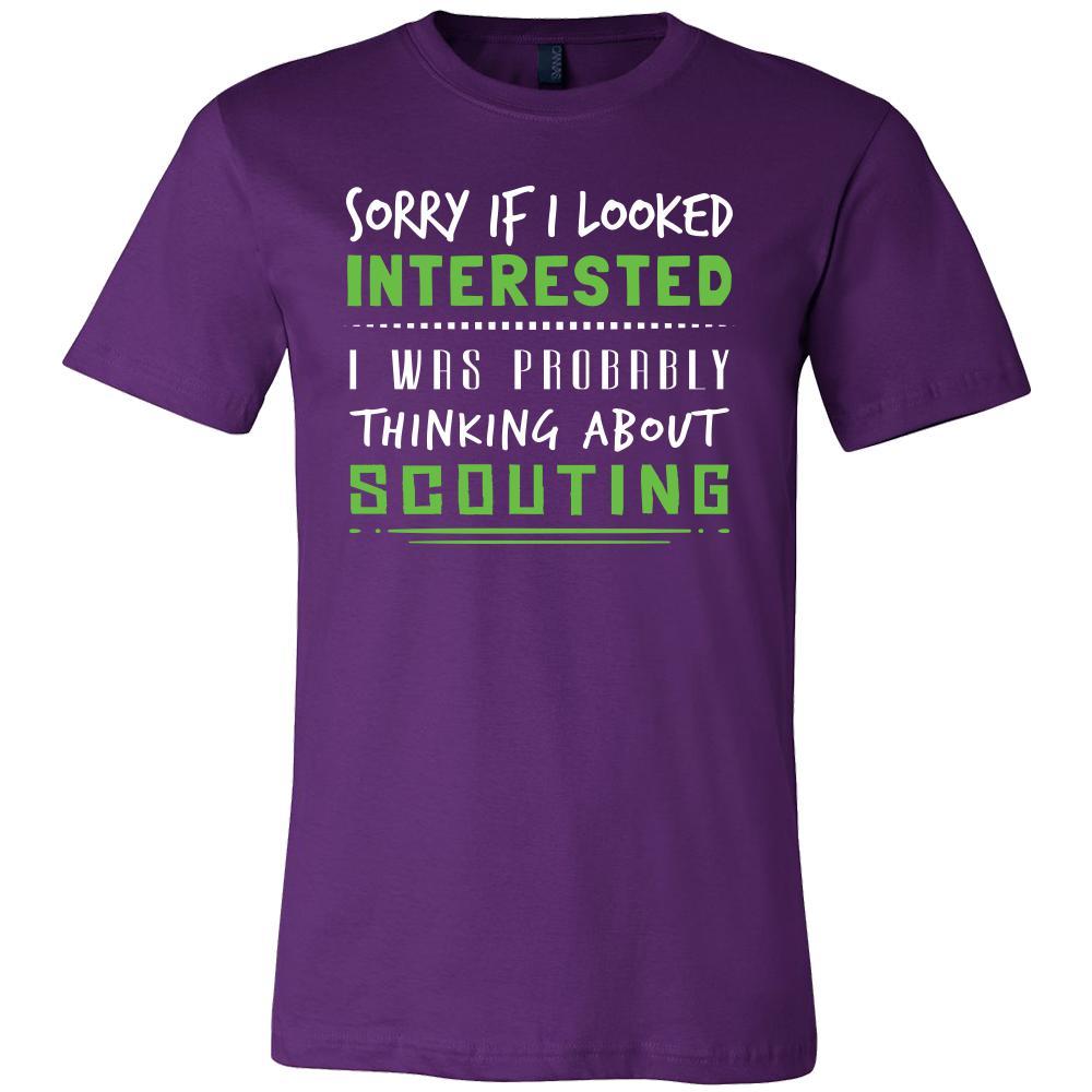 Scouting Shirt - Sorry If I Looked Interested, I think about Scouting - Hobby Gift-T-shirt-Teelime | shirts-hoodies-mugs