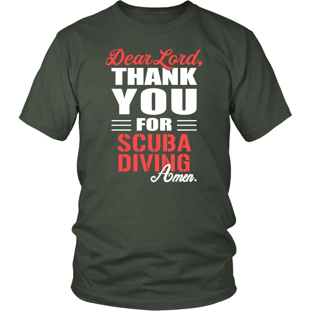 Scuba Diving Shirt - Dear Lord, thank you for Scuba Diving Amen- Hobby-T-shirt-Teelime | shirts-hoodies-mugs
