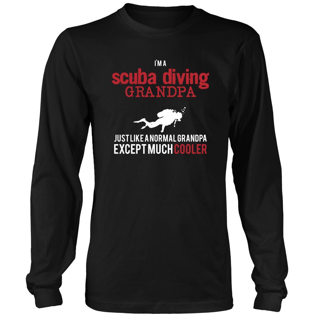 Scuba Diving Shirt - I'm a scuba diving grandpa just like a normal grandpa except much cooler Grandfather Hobby Gift-T-shirt-Teelime | shirts-hoodies-mugs