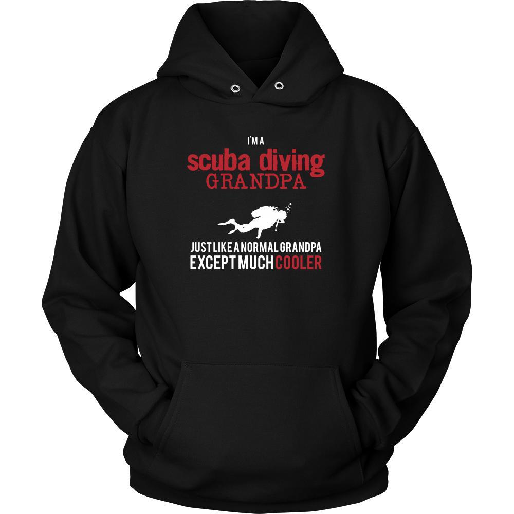 Scuba Diving Shirt - I'm a scuba diving grandpa just like a normal grandpa except much cooler Grandfather Hobby Gift-T-shirt-Teelime | shirts-hoodies-mugs