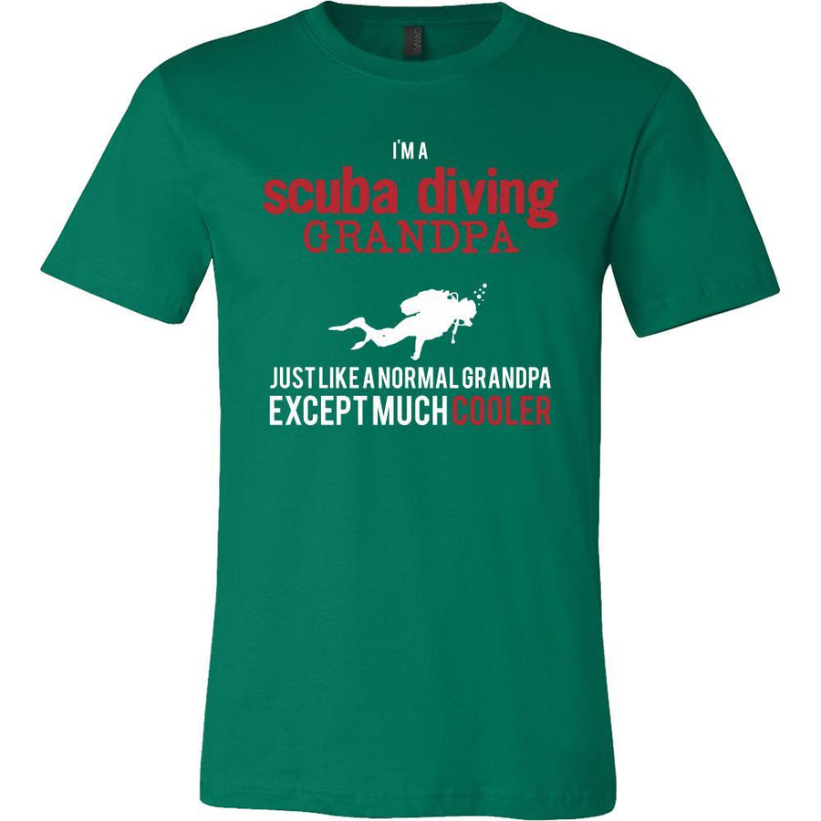 Scuba Diving Shirt - I'm a scuba diving grandpa just like a normal grandpa except much cooler Grandfather Hobby Gift-T-shirt-Teelime | shirts-hoodies-mugs
