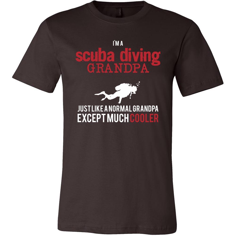 Scuba Diving Shirt - I'm a scuba diving grandpa just like a normal grandpa except much cooler Grandfather Hobby Gift-T-shirt-Teelime | shirts-hoodies-mugs