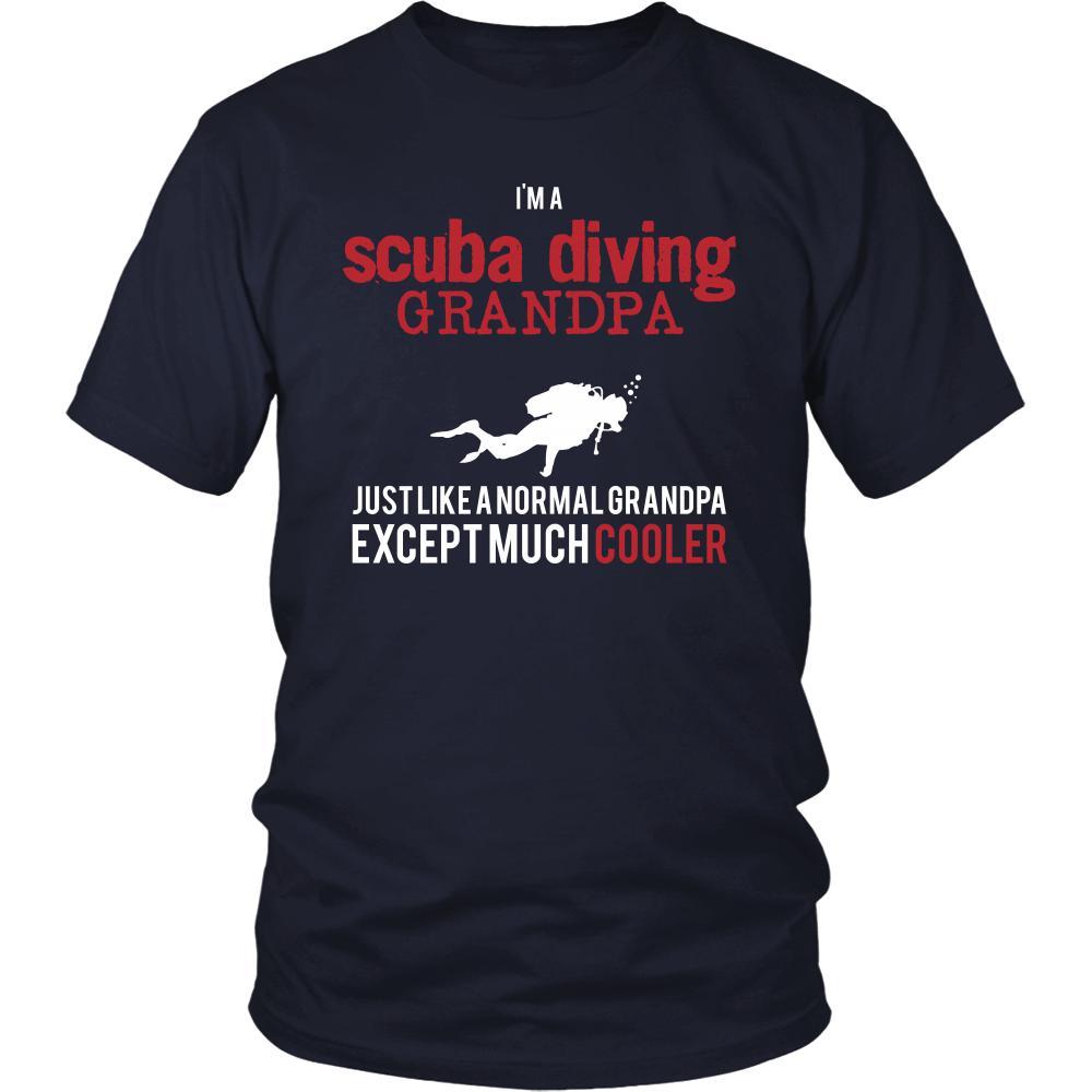 Scuba Diving Shirt - I'm a scuba diving grandpa just like a normal grandpa except much cooler Grandfather Hobby Gift-T-shirt-Teelime | shirts-hoodies-mugs