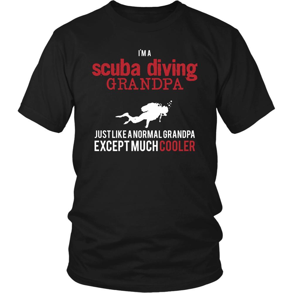 Scuba Diving Shirt - I'm a scuba diving grandpa just like a normal grandpa except much cooler Grandfather Hobby Gift-T-shirt-Teelime | shirts-hoodies-mugs