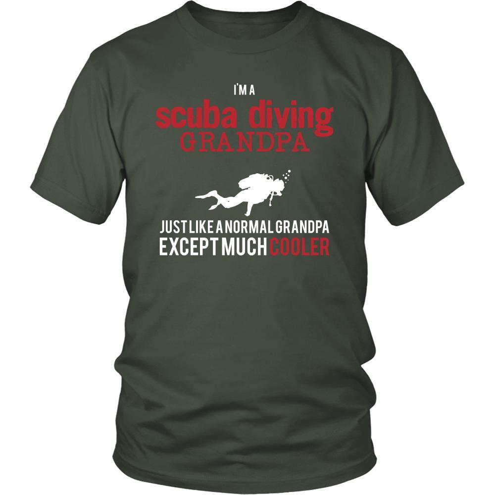Scuba Diving Shirt - I'm a scuba diving grandpa just like a normal grandpa except much cooler Grandfather Hobby Gift-T-shirt-Teelime | shirts-hoodies-mugs