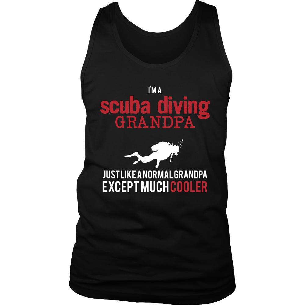 Scuba Diving Shirt - I'm a scuba diving grandpa just like a normal grandpa except much cooler Grandfather Hobby Gift-T-shirt-Teelime | shirts-hoodies-mugs