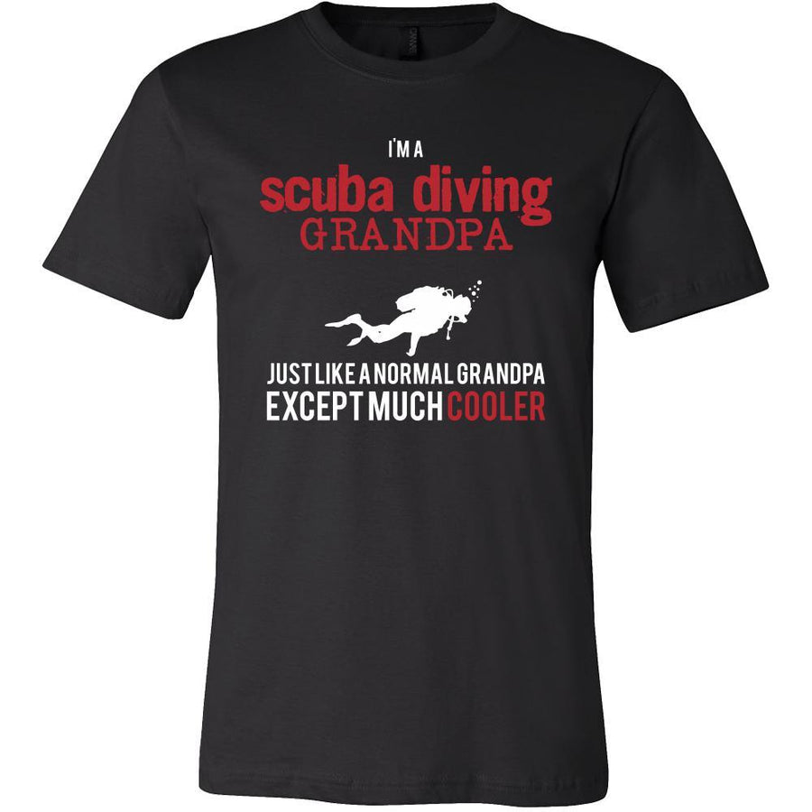 Scuba Diving Shirt - I'm a scuba diving grandpa just like a normal grandpa except much cooler Grandfather Hobby Gift-T-shirt-Teelime | shirts-hoodies-mugs
