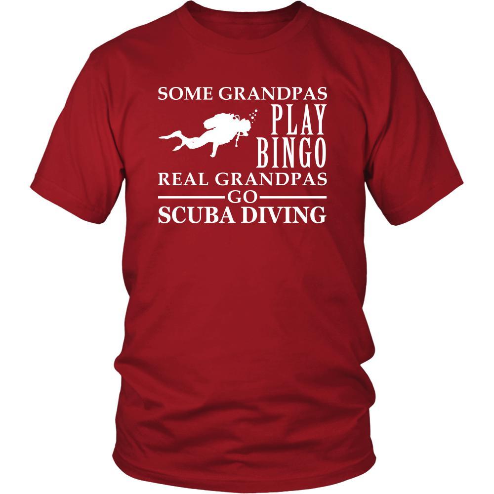 Scuba Diving Shirt Some Grandpas play bingo, real Grandpas go Scuba Diving Family Hobby-T-shirt-Teelime | shirts-hoodies-mugs