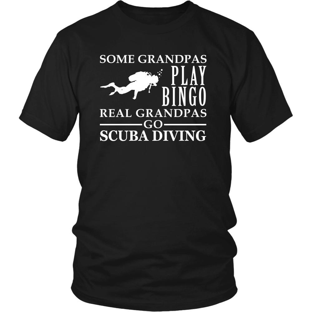 Scuba Diving Shirt Some Grandpas play bingo, real Grandpas go Scuba Diving Family Hobby-T-shirt-Teelime | shirts-hoodies-mugs