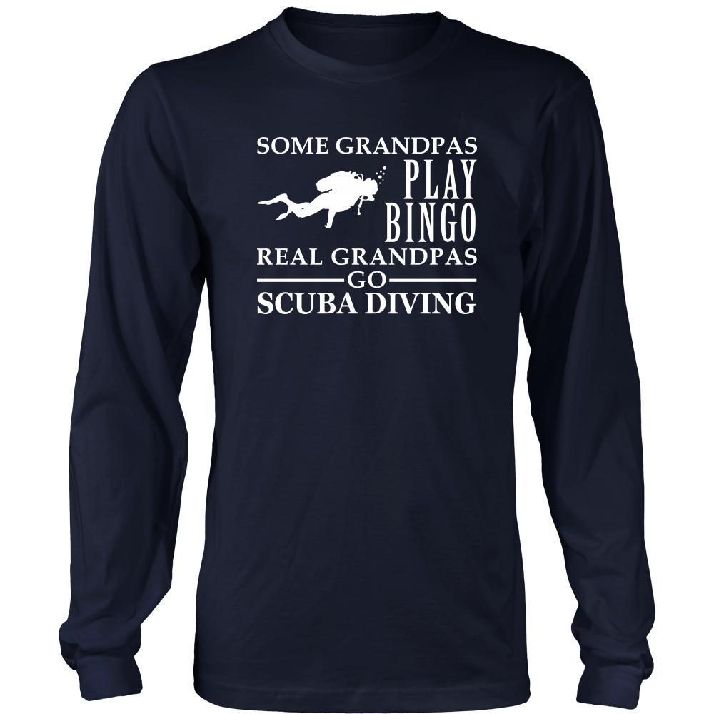 Scuba Diving Shirt Some Grandpas play bingo, real Grandpas go Scuba Diving Family Hobby-T-shirt-Teelime | shirts-hoodies-mugs